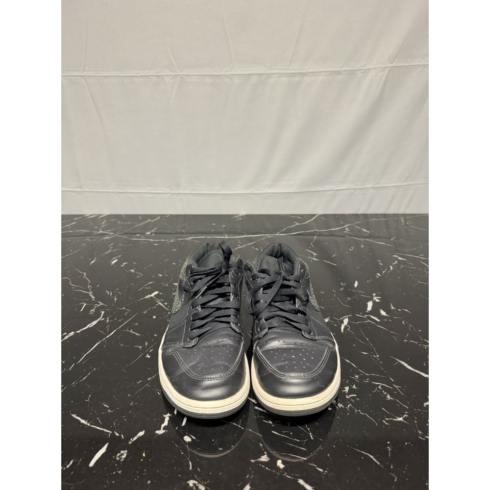 Men's Sz 9.5 Sneakers Air Jordan 1 Low SE Black Elephant